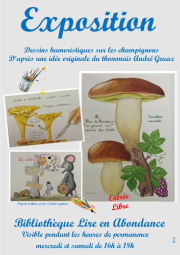 Couverture de Exposition les champignons André Gruaz